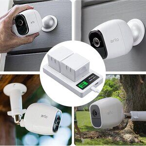 Arlo Pro, Arlo Pro 2 Rechargeable Batteries and Dual Charging Station 2 Pack